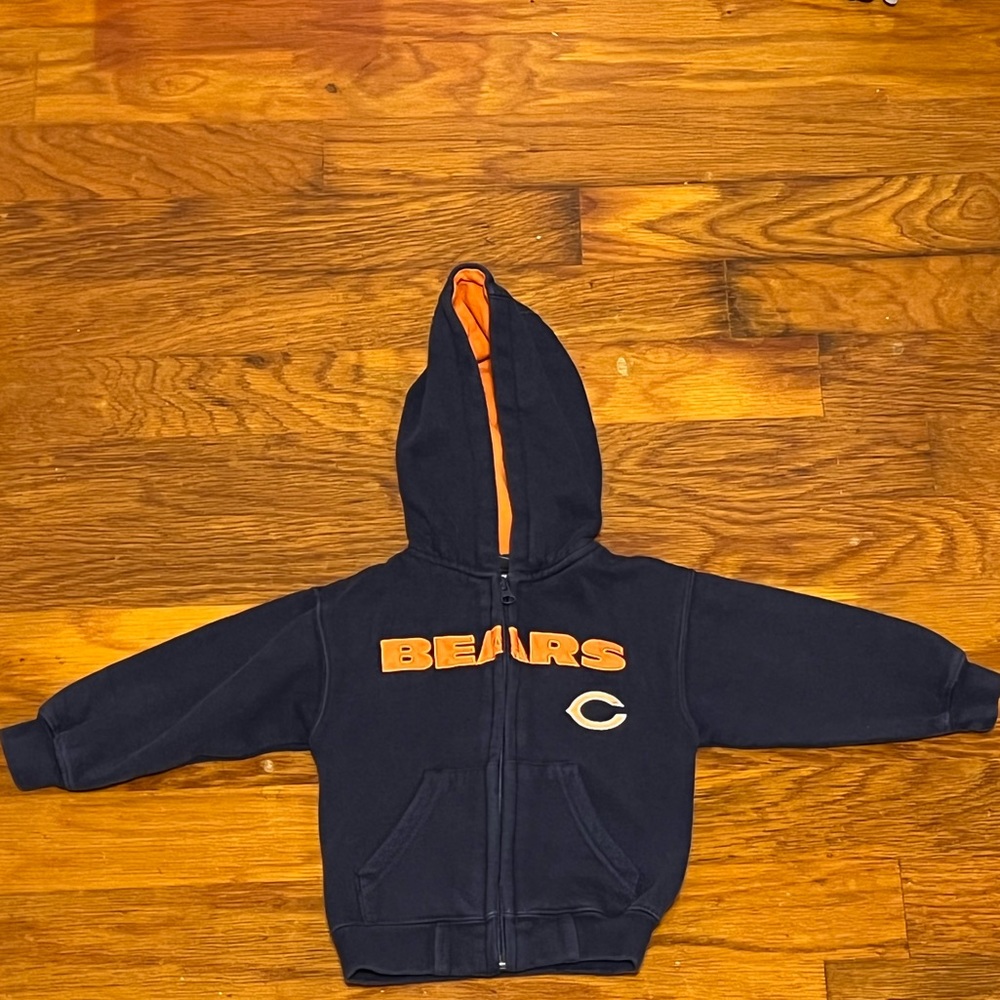 Chicago Bears NFL team apparel 2t zip up hoodie